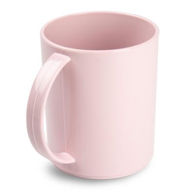 Plasticforte onbreekbare Drinkbekers - kunststof - 350 ml - roze - kinderen - camping