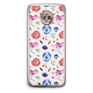 Bloemetjes: Motorola Moto G6 Transparant Hoesje
