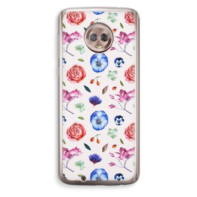 Bloemetjes: Motorola Moto G6 Transparant Hoesje