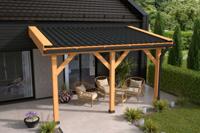 Veranda fijn bezaagd Douglas 500x400 cm - Bouwpakket- - Hout- Tuindeco