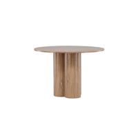 Fjôrd - Eettafel MDF Bruin Rond - Ø110x76cm - Olivia