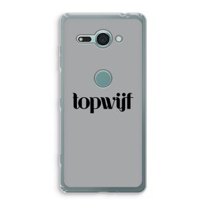 Topwijf Grijs Zwart: Sony Xperia XZ2 Compact Transparant Hoesje