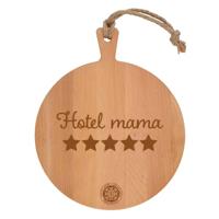 'Beukenhout Serveerplank rond 'Hotel mama' (35cm)' kopen? | FOR YOU GIFTS