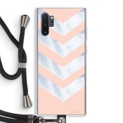 Marmeren pijlen: Samsung Galaxy Note 10 Plus Transparant Hoesje met koord