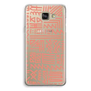 Marrakech Pink: Samsung Galaxy A5 (2016) Transparant Hoesje