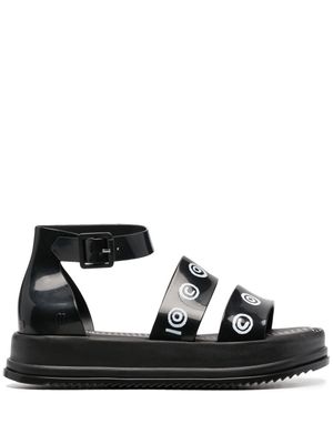 10 CORSO COMO sandales à logo imprimé - Noir