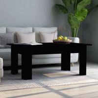 Salontafel 100x60x42 cm bewerkt hout zwart