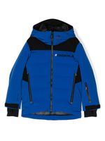 MONCLER GRENOBLE KIDS doudoune colour block à capuche - Bleu - thumbnail