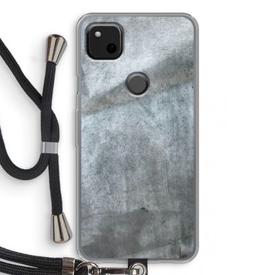 Grey Stone: Pixel 4a Transparant Hoesje met koord