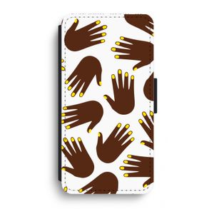 Hands dark: iPhone XR Flip Hoesje