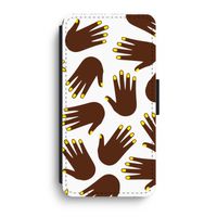 Hands dark: iPhone XR Flip Hoesje