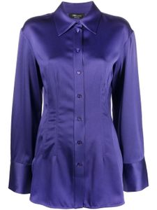 Blumarine chemise cintrée à manches longues - Violet