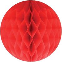 Papieren kerstballen - rood - 10 cm - kerstversiering Papieren kerstballen - rood - 10 cm - kerstversiering