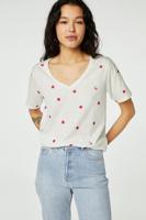 Fabienne Chapot Phill V-neck Pink Flower T-shirt