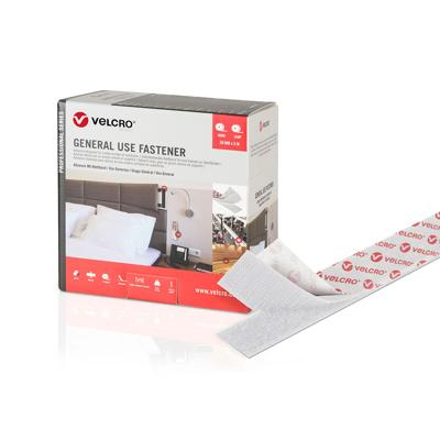 Dubbelzijdig plakband Velcro Wit 50 mm x 5 m