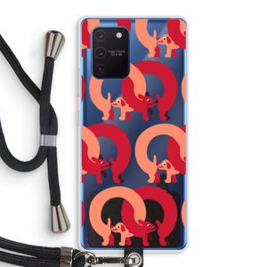 Dogs: Samsung Galaxy Note 10 Lite Transparant Hoesje met koord