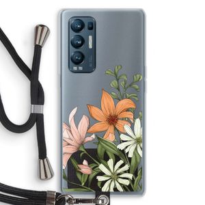 Floral bouquet: Oppo Find X3 Neo Transparant Hoesje met koord