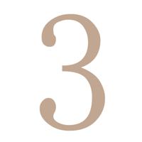 Vaessen Creative • houten cijfer "3" 9cmx3mm