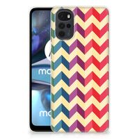 Motorola Moto G22 TPU bumper Zigzag Multi Color