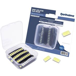 Barthelme SMD-LED-set 5730 Warm-wit 12000 mcd 120 ° 150 mA 3 V 100 stuk(s) Bulk