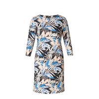 ES&SY jurk Ryanne met all over print blauw - thumbnail