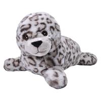 Wild Republic pluche zeehond knuffeldier - grijs - 30 cm