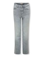 Kids ONLY winter jeansbroek meisjes - grijs - KogJuicy - wide leg fit