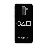 Squid Game: Samsung Galaxy A6 Plus (2018) Transparant Hoesje