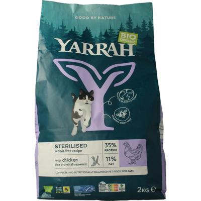 Yarrah Kattenvoer voor gesteriliseerde kat wheat-free bio