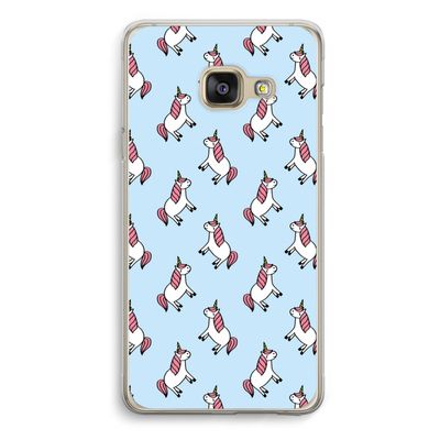 Eenhoorns overal: Samsung A3 (2017) Transparant Hoesje