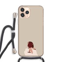 I drink wine: iPhone 11 Pro Transparant Hoesje met koord I drink wine: iPhone 11 Pro Transparant Hoesje met koord