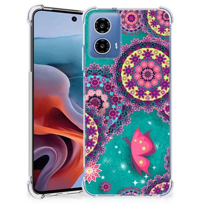 Motorola Moto G34 Back Cover Cirkels en Vlinders Motorola Moto G34 Back Cover Cirkels en Vlinders