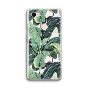 Bananenbladeren: Google Pixel 3 Transparant Hoesje
