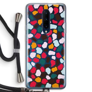Colored Giraffe: OnePlus 7 Pro Transparant Hoesje met koord