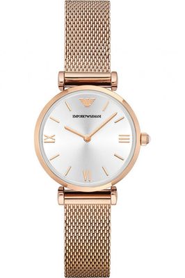 Horlogeband Armani AR1956 Staal Rosé 14mm