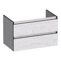 Brauer Joy Edge Onderkast 80 cm - met 2 Softclose Lades Greeploos en 1 Sifon Uitsparing - Forest Seashell