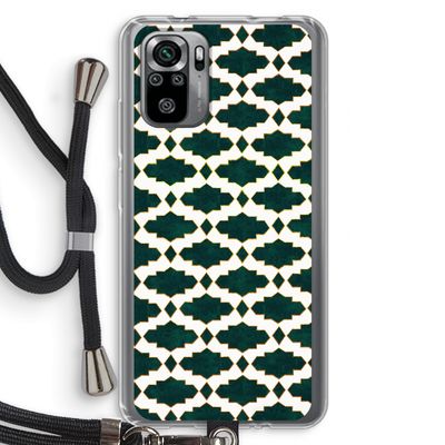 Moroccan tiles: Xiaomi Redmi Note 10S Transparant Hoesje met koord