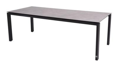 Goa Tafelframe Antracite Met HPL Tafelblad Slate Antracite 220 x 95 cm - 4so