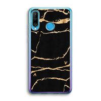 Gouden marmer: Huawei P30 Lite Transparant Hoesje