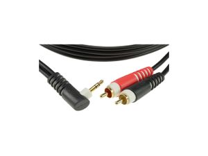 Klotz AY7A0200 2x RCA 2p - 1x mini-jack 3p haaks verloopkabel 2m