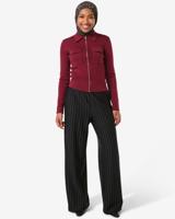 HEMA Damesbroek Eva strepen zwart (zwart)