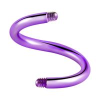 Anodized Spiral Pin Chirurgisch staal 316L Balletjes, staafjes en meer