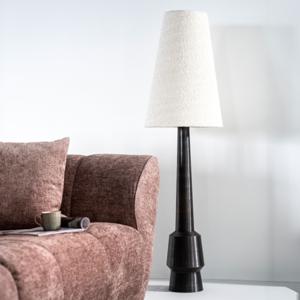 By-Boo Vloerlamp Dawn Bouclé en metaal, 146cm hoog - Beige