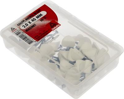 Golfplaat nagel kap 2.0x40mm 50st - Deltafix