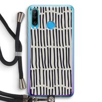 Moroccan stripes: Huawei P30 Lite Transparant Hoesje met koord Moroccan stripes: Huawei P30 Lite Transparant Hoesje met koord