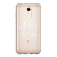 Partner in crime: Xiaomi Redmi 5 Transparant Hoesje