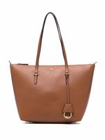 Lauren Ralph Lauren sac cabas Keaton à plaque logo - Marron