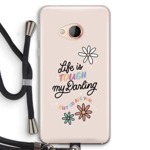 Tough Life: HTC U Play Transparant Hoesje met koord