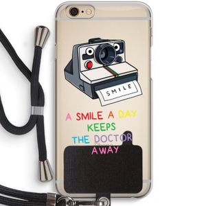 Smile: iPhone 6 / 6S Transparant Hoesje met koord