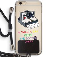 Smile: iPhone 6 / 6S Transparant Hoesje met koord Smile: iPhone 6 / 6S Transparant Hoesje met koord